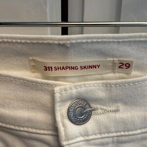 Levi's White 311 Shaping Skinny Jeans